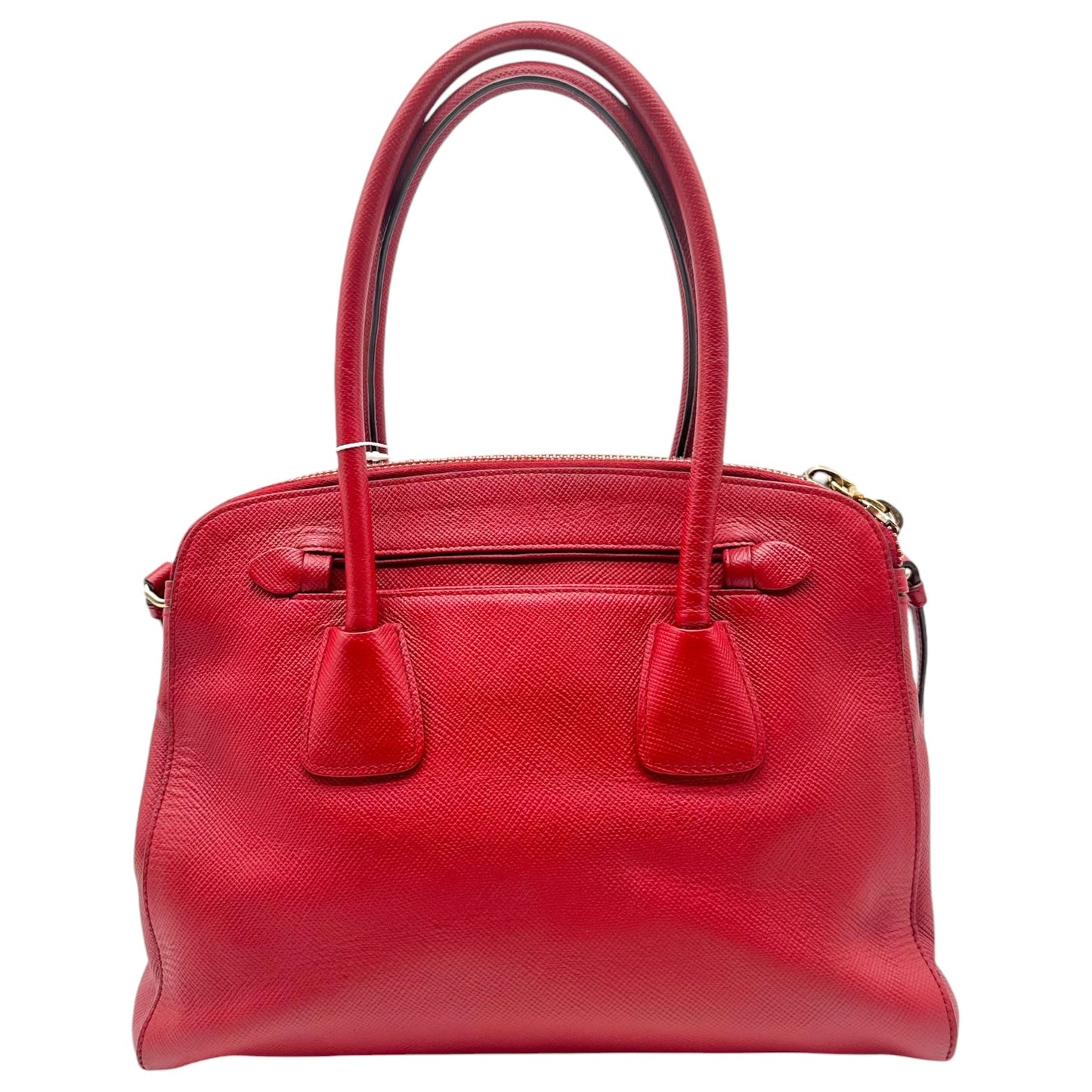 Prada Red Saffiano Leather 2-Way Shoulder Bag