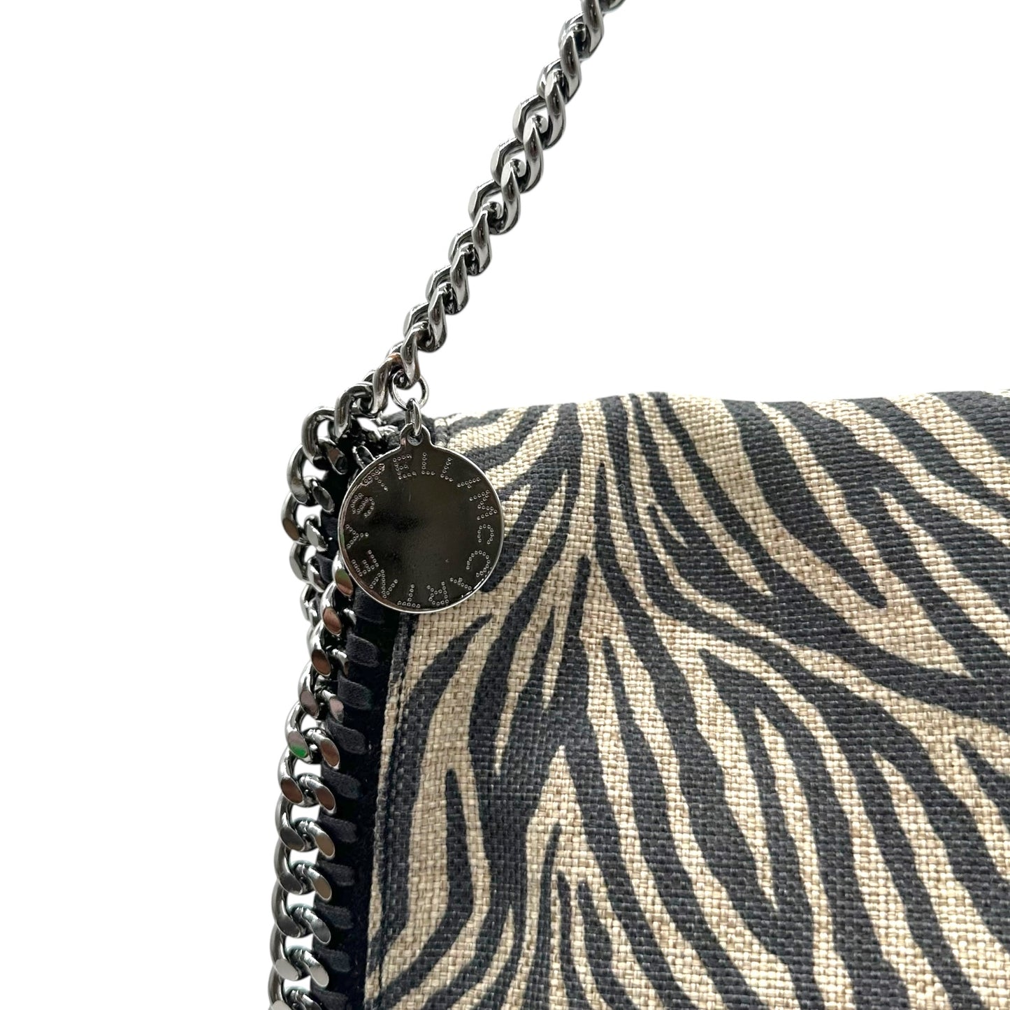 Stella McCartney Zebra Print Canvas Falabella Bag