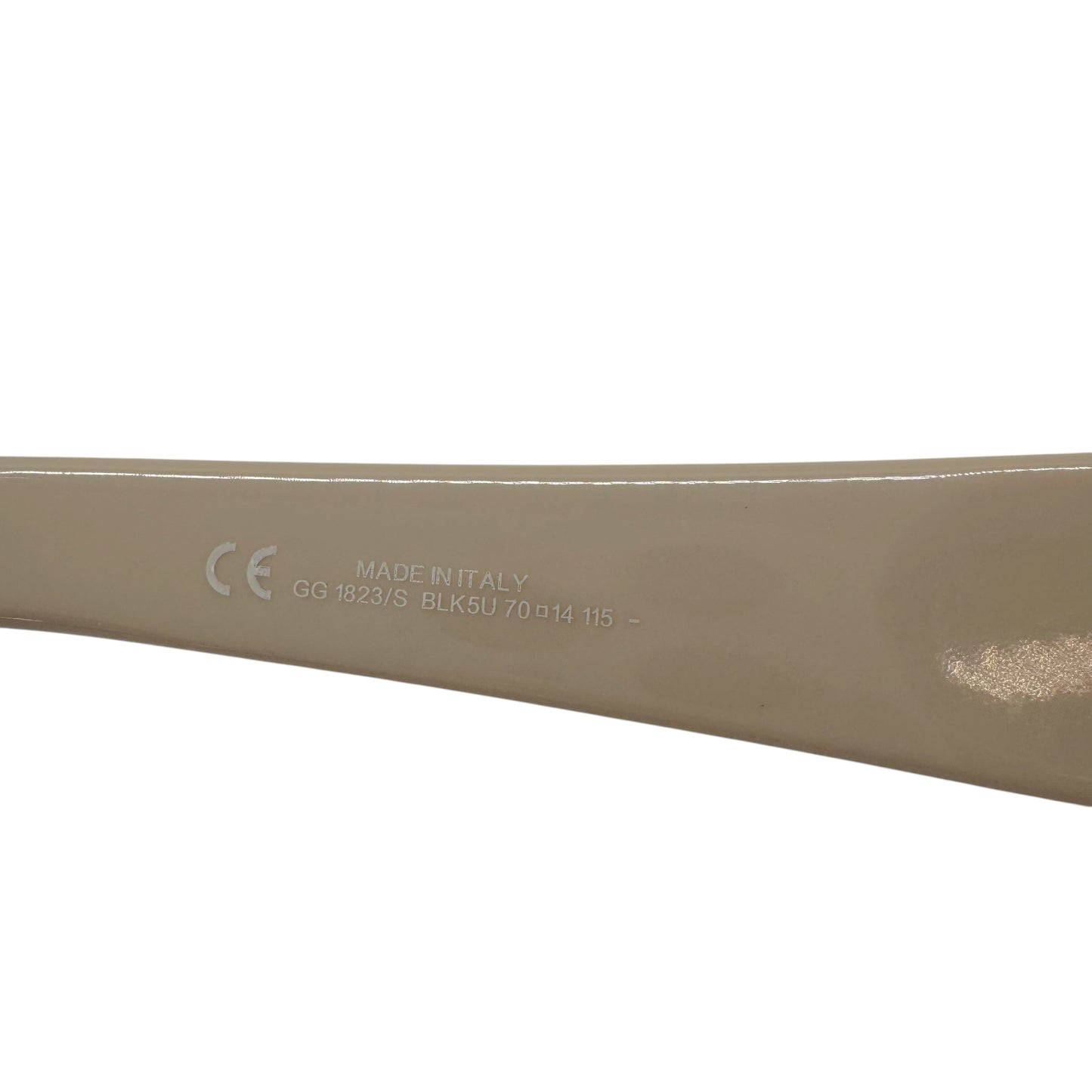 Gucci GG1823/S Studded Lens Monogram Arm Rimless Wrap Sunglasses