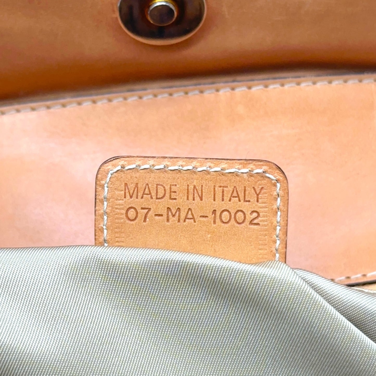 Christian Dior Tan Monogram Shoulder Bag