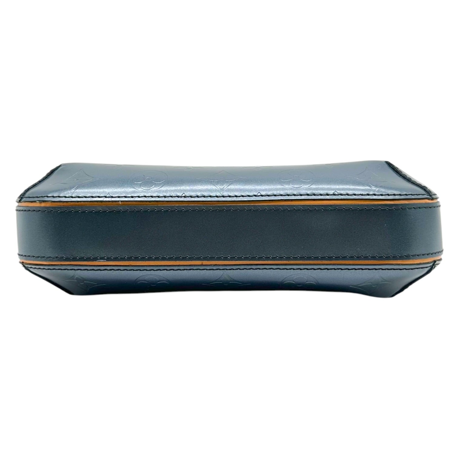 Louis Vuitton Pochette Bag Blue Gray Embossed Monogram