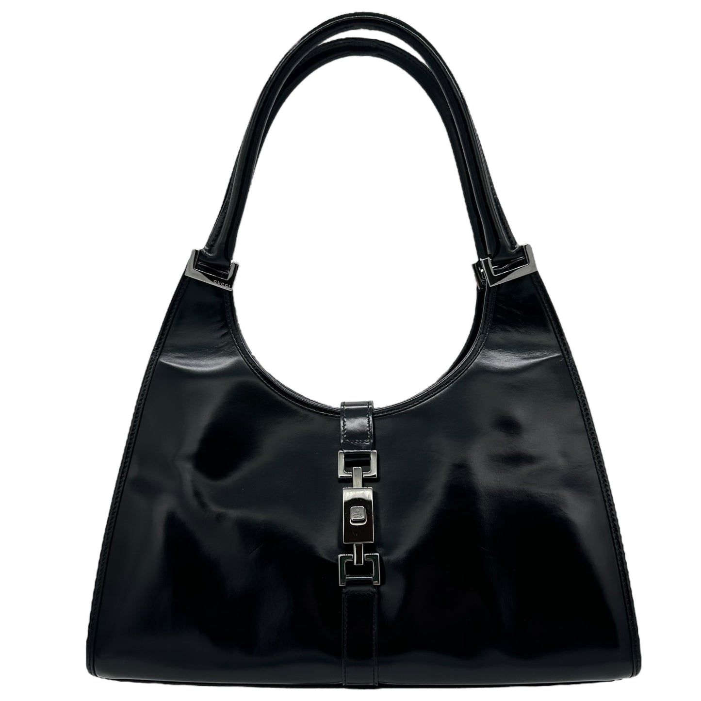 Gucci Black Patent Leather Jackie Bag - Outfit Repeater