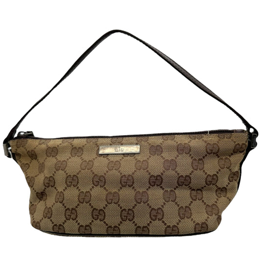 Gucci Tan Monogram Pochette Bag