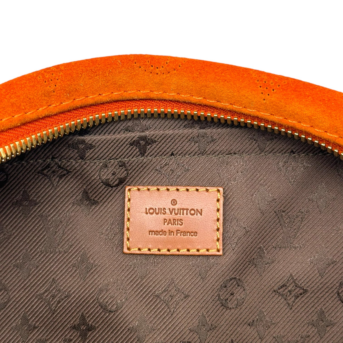Louis Vuitton Shoulder Bag Burnt Orange Suede Perforated