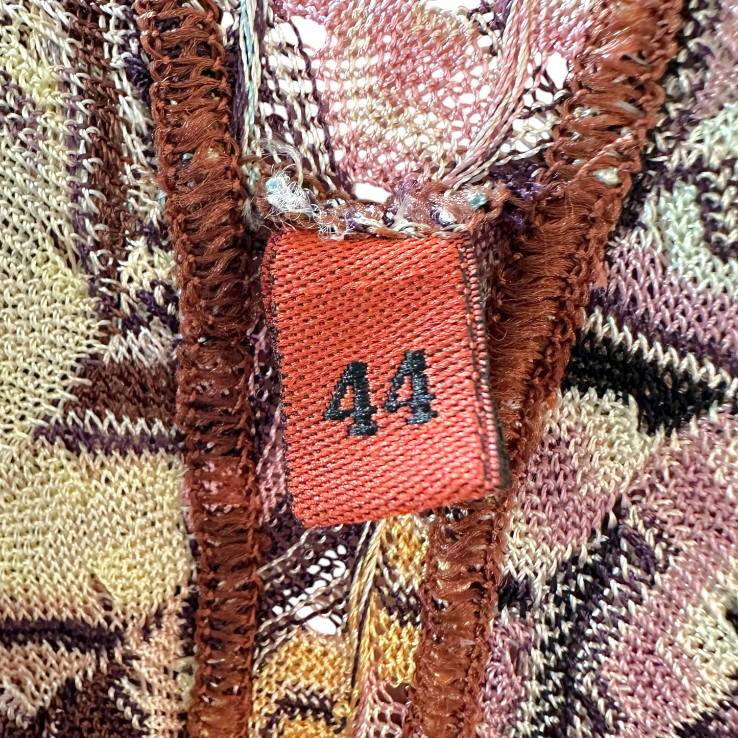 Missoni Mare Mini Dress Multicolor Pastel Chevron Knit