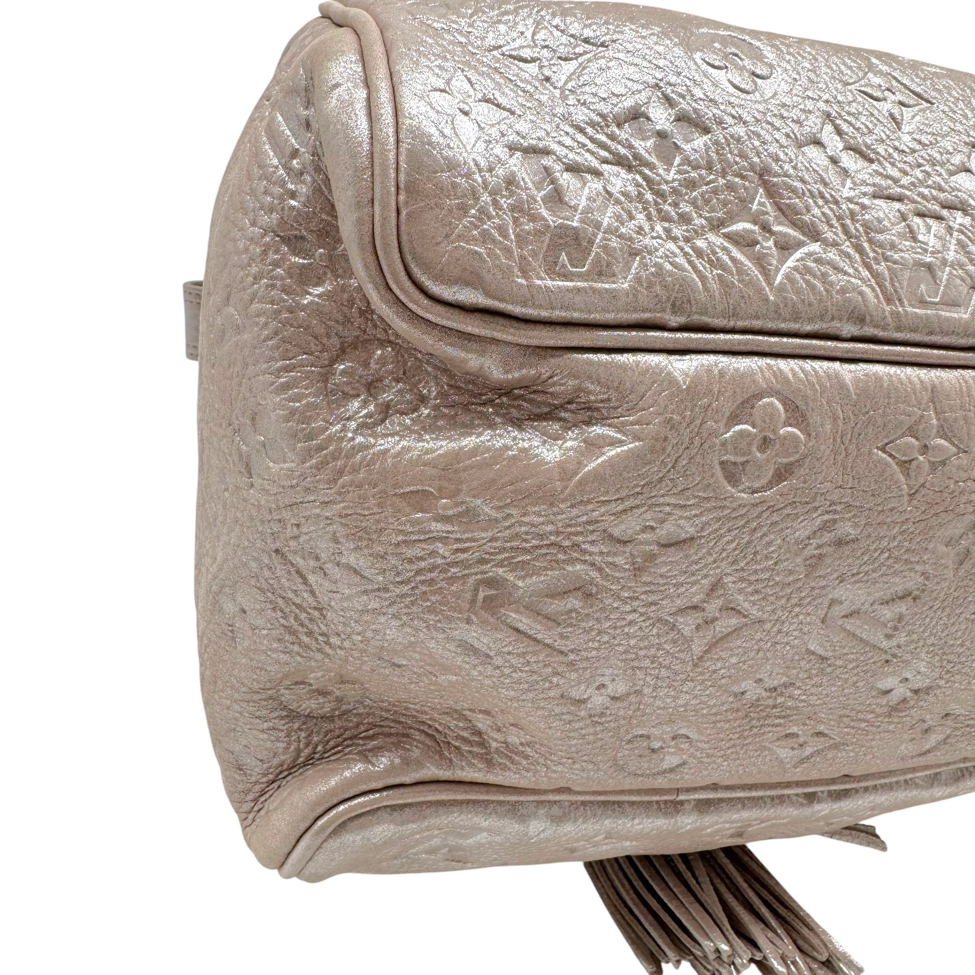 Louis Vuitton Boston Shoulder Bag Pink Shimmer Monogram