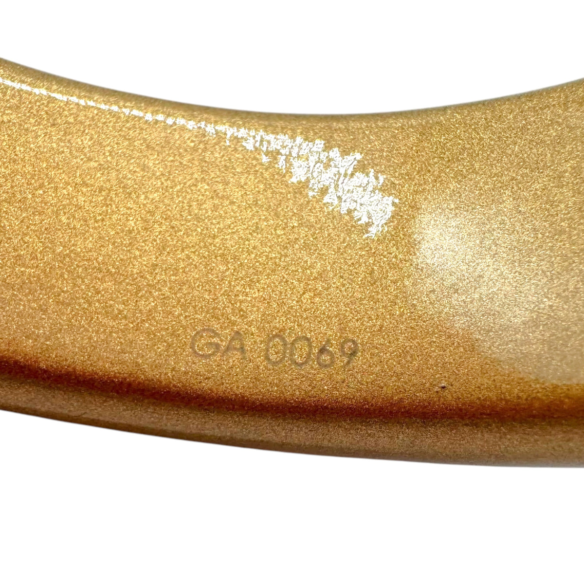 Louis Vuitton Carved Wooden Logo Bangle Bracelet