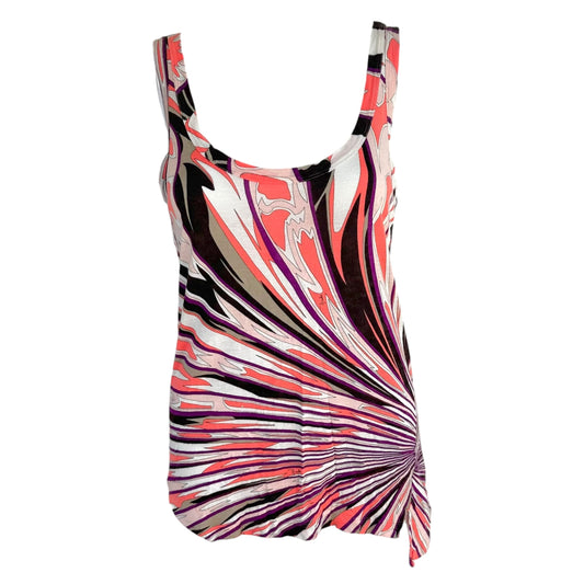 Emilio Pucci Coral Purple Printed Tank Top