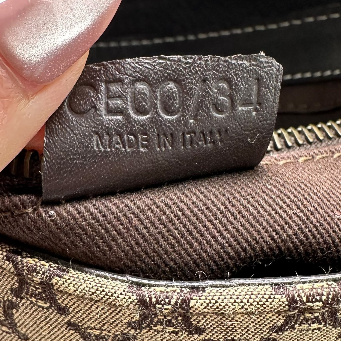 Celine Tan Triomphe Monogram Buckle Shoulder Bag - Outfit Repeater