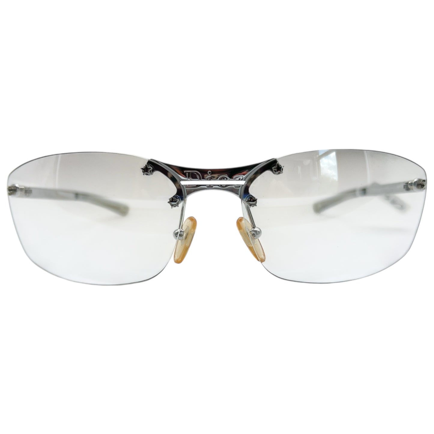 Christian Dior DiorPop Silver Rimless Sunglasses - Outfit Repeater