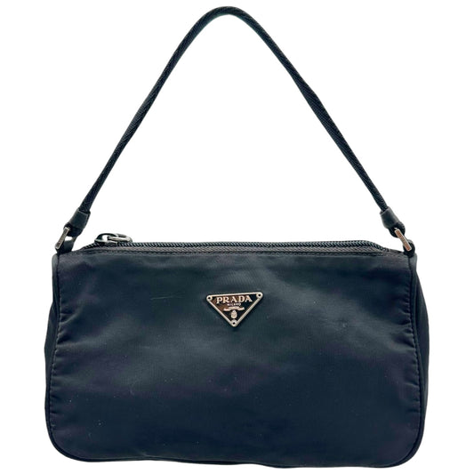 Prada Black Nylon Mini Pochette Bag