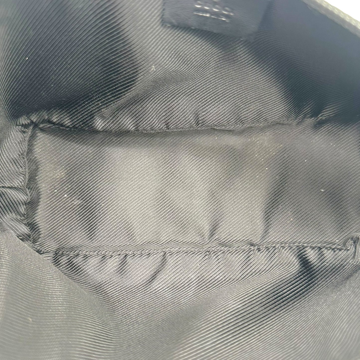 Gucci Black Monogram Canvas Boat Pochette Mini Bag