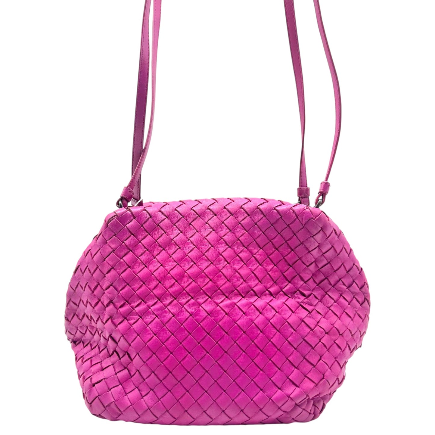 Bottega Veneta Purple Intrecciato Leather Shoulder Bag