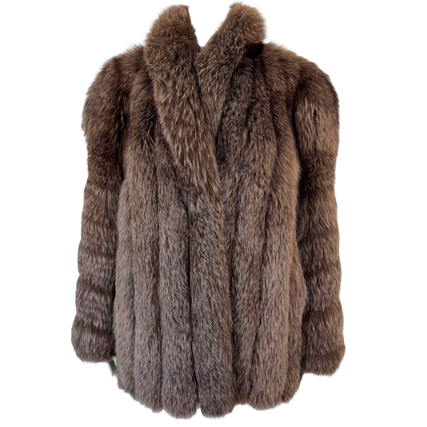 Vintage Saga Brown Fox Fur Coat