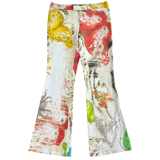 Just Cavalli Roberto Cavalli Butterfly Print Jeans