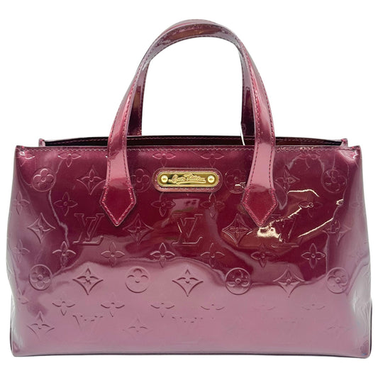 Louis Vuitton Burgundy Patent Vernis Monogram Wilshire Tote Bag