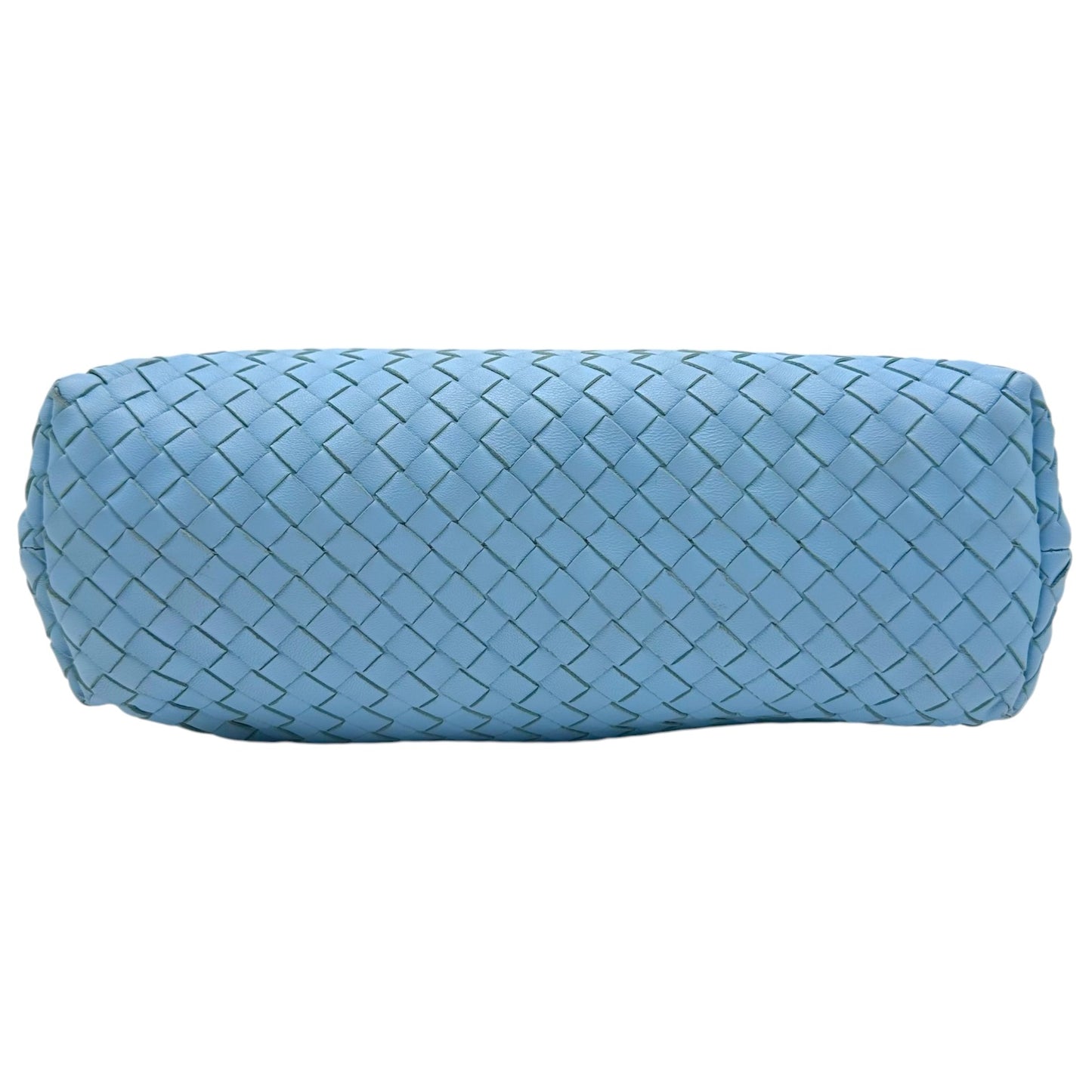 Bottega Veneta Light Blue Intrecciato Leather Flap Shoulder Bag