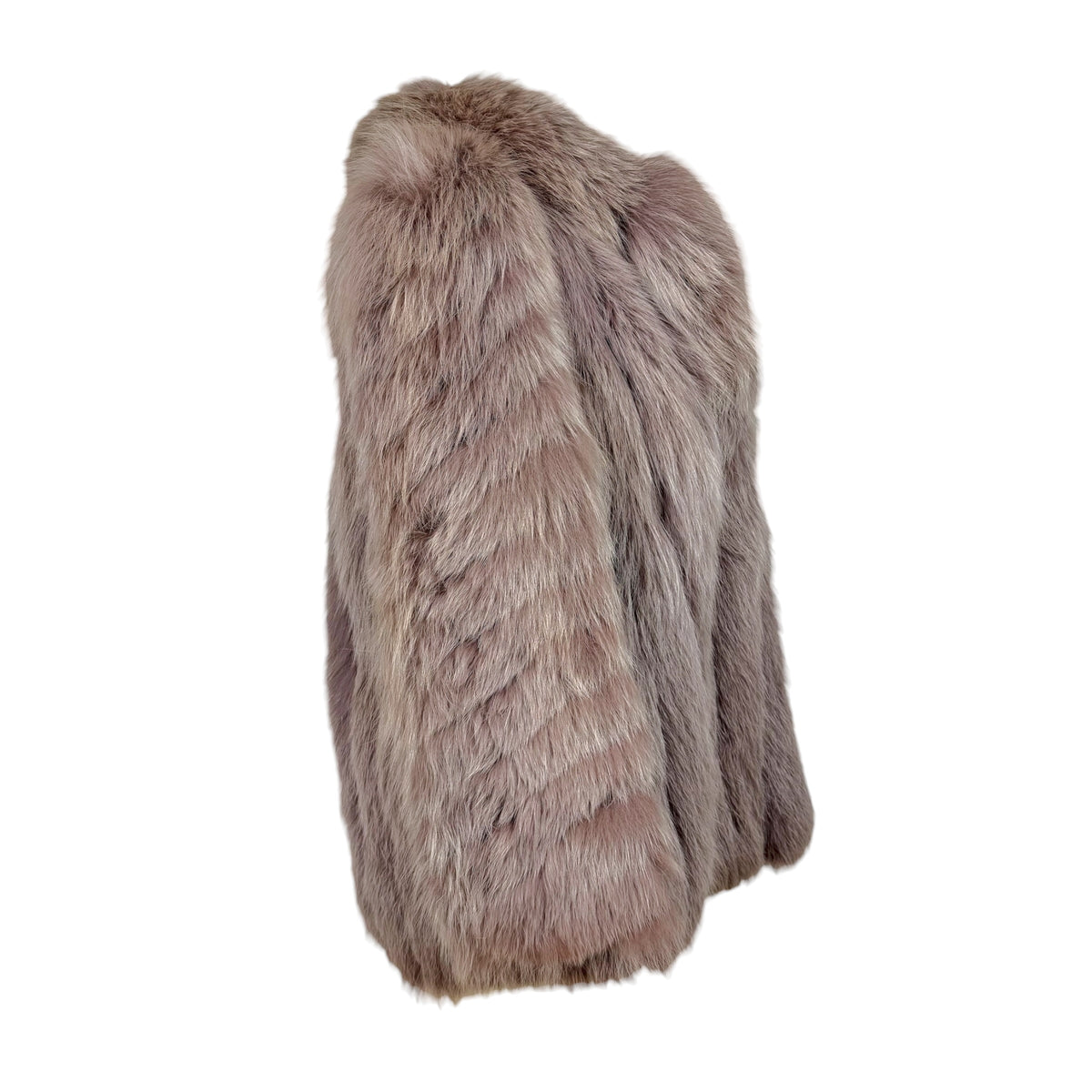 Saga Fox Fox Fur Coat Dusty Light Purple 1990s Vintage