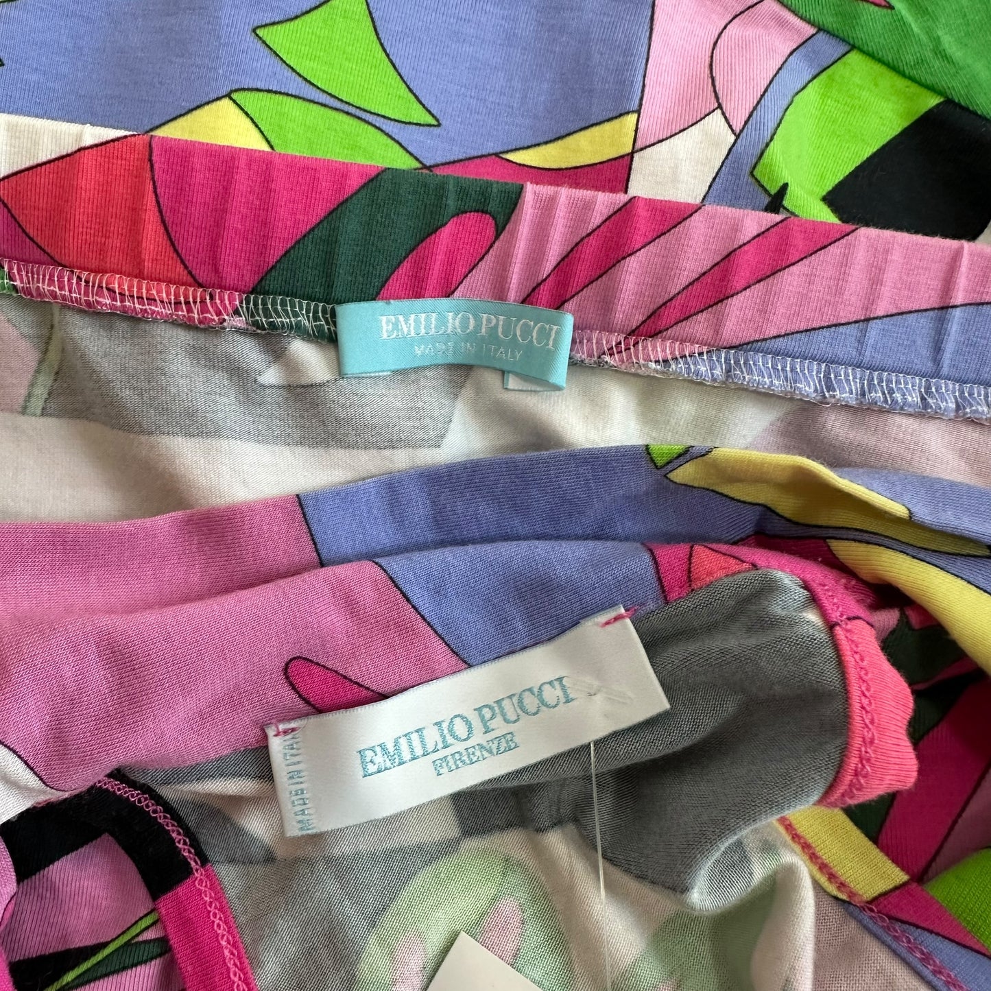 Emilio Pucci Multicolor Printed Mini Skirt & Tank Top Set