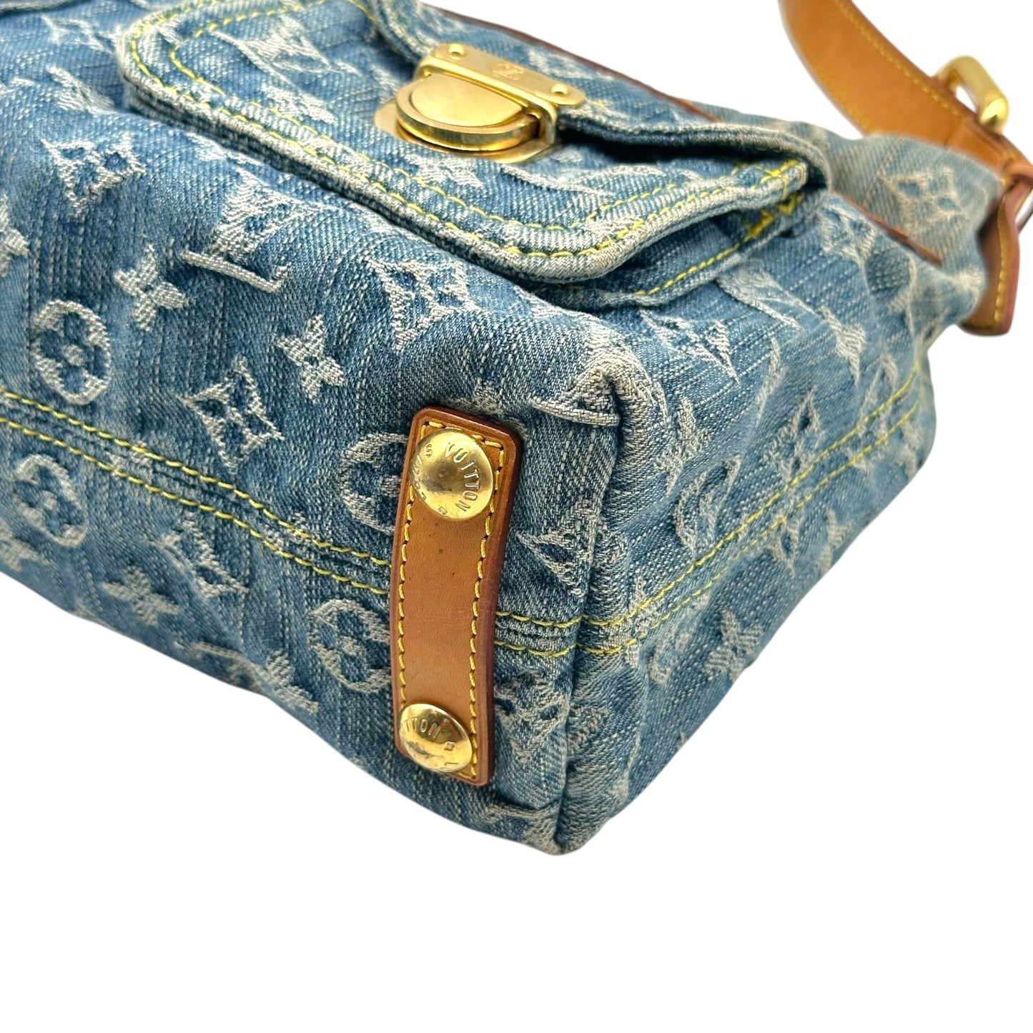 Louis Vuitton Blue Denim Baggy PM 2-Way Bag