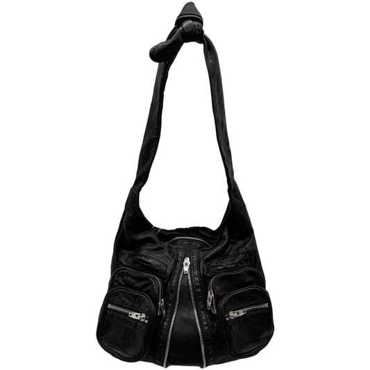 Alexander Wang Black Lambskin Donna Hobo Satchel Bag - Outfit Repeater