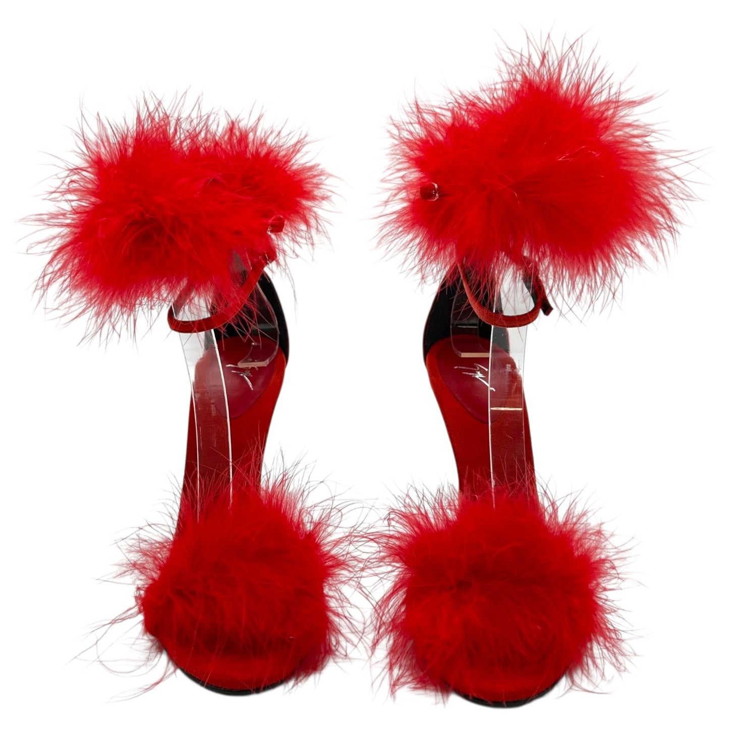 Giuseppe Zanotti Red Feather Heels