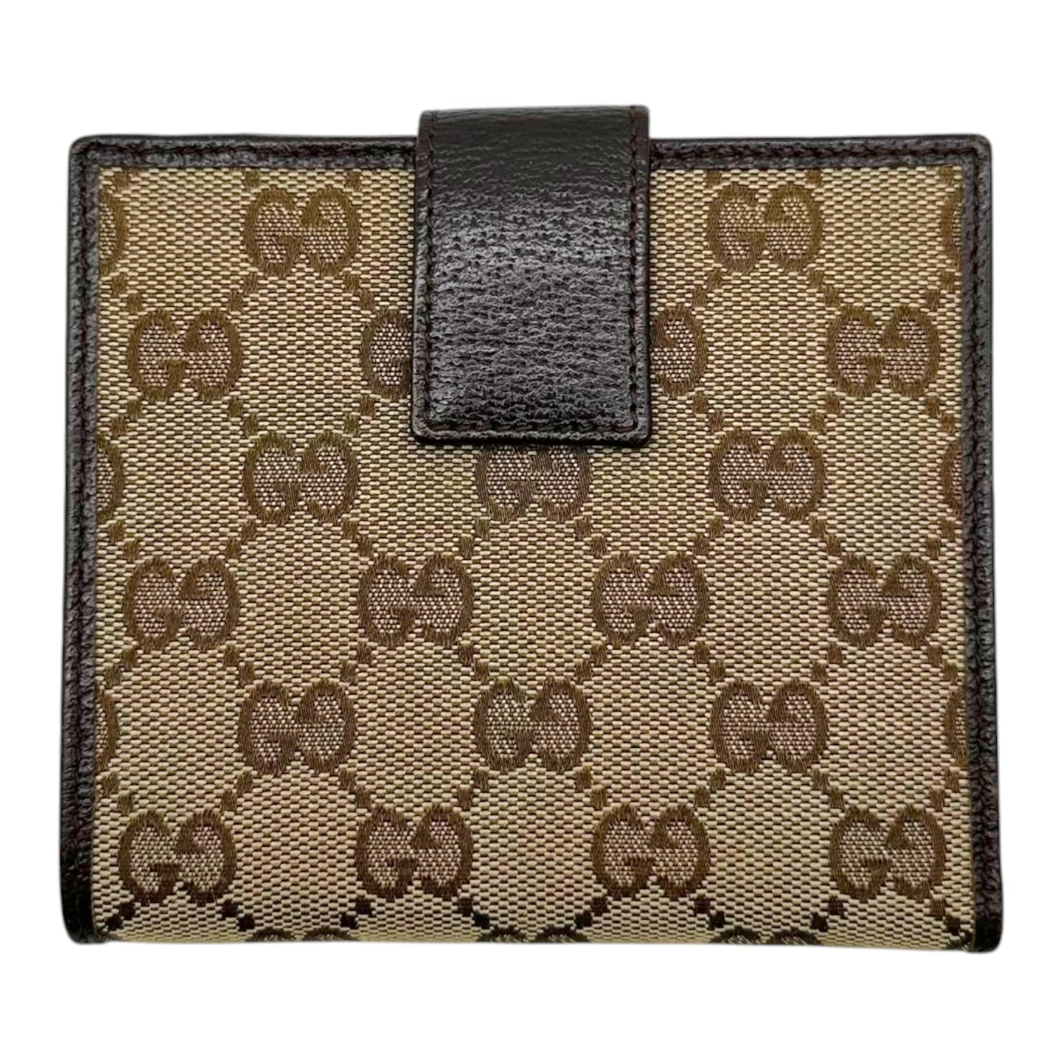 Gucci Bi-Fold Wallet Brown Monogram Canvas