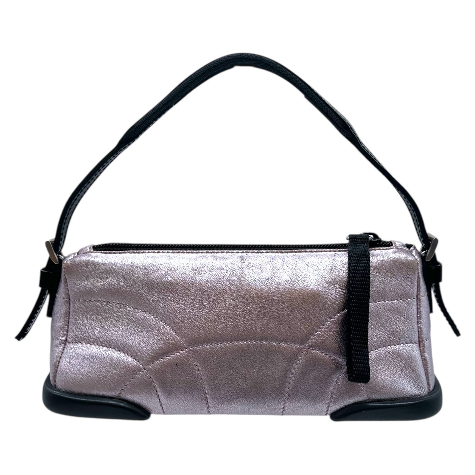 Prada Sport Pink Metallic Leather Mini Bag - Outfit Repeater