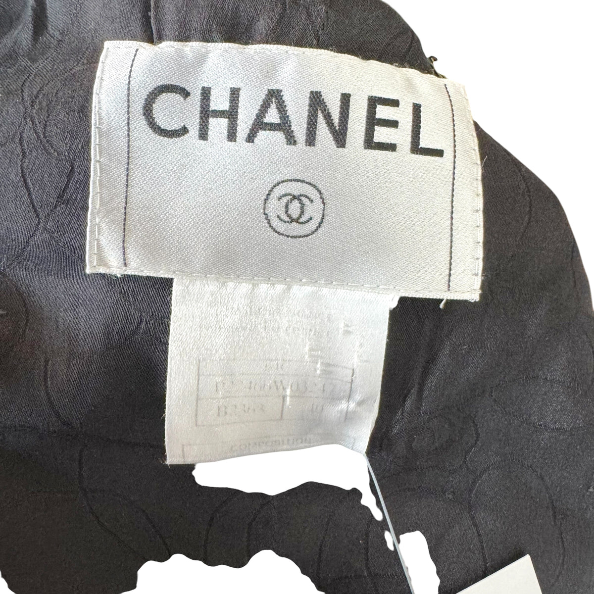 Chanel Cruise 2004 Black & Gray Tweed Silk Trim Cropped Blazer Jacket