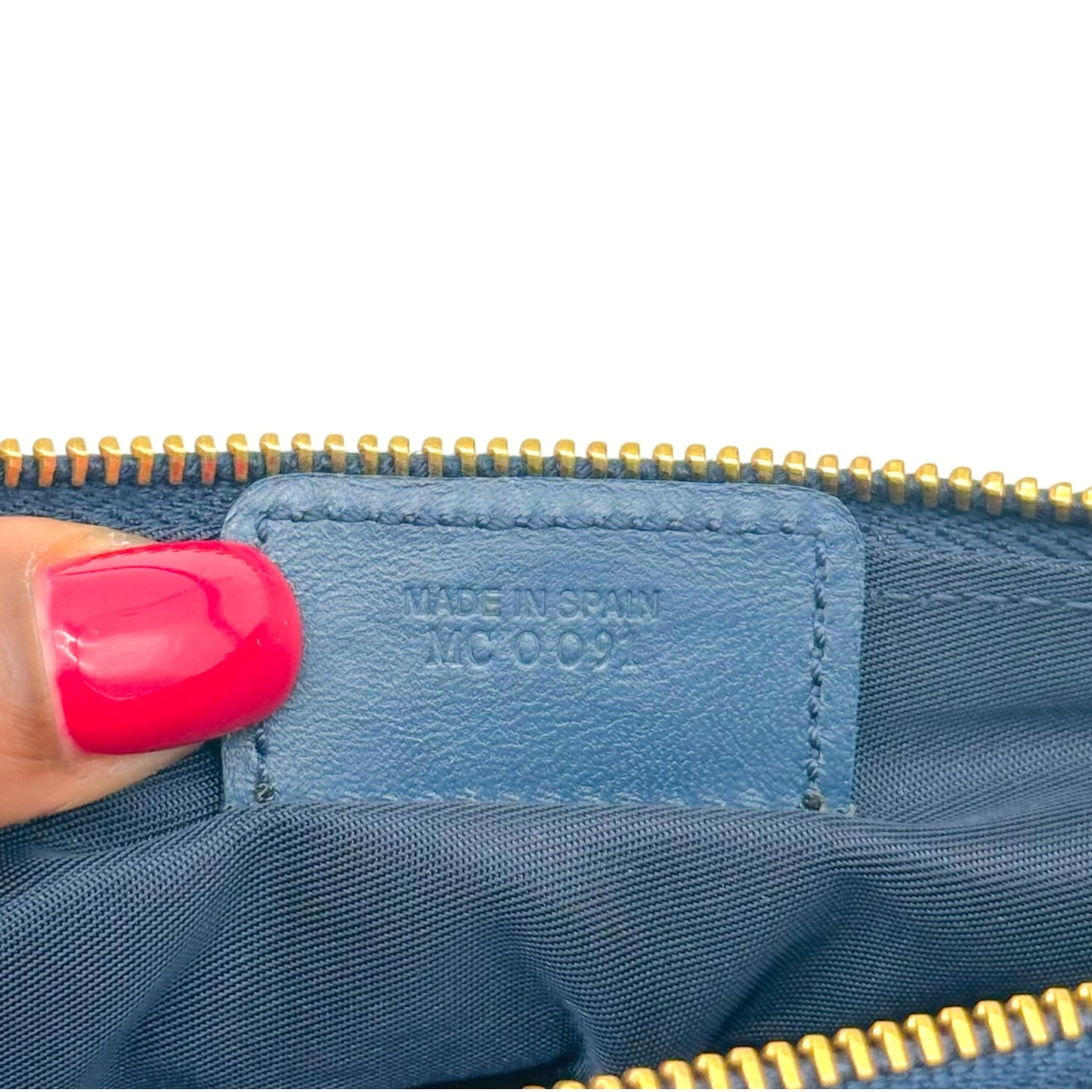 Christian Dior Navy Blue Trotter Monogram Mini Saddle Bag