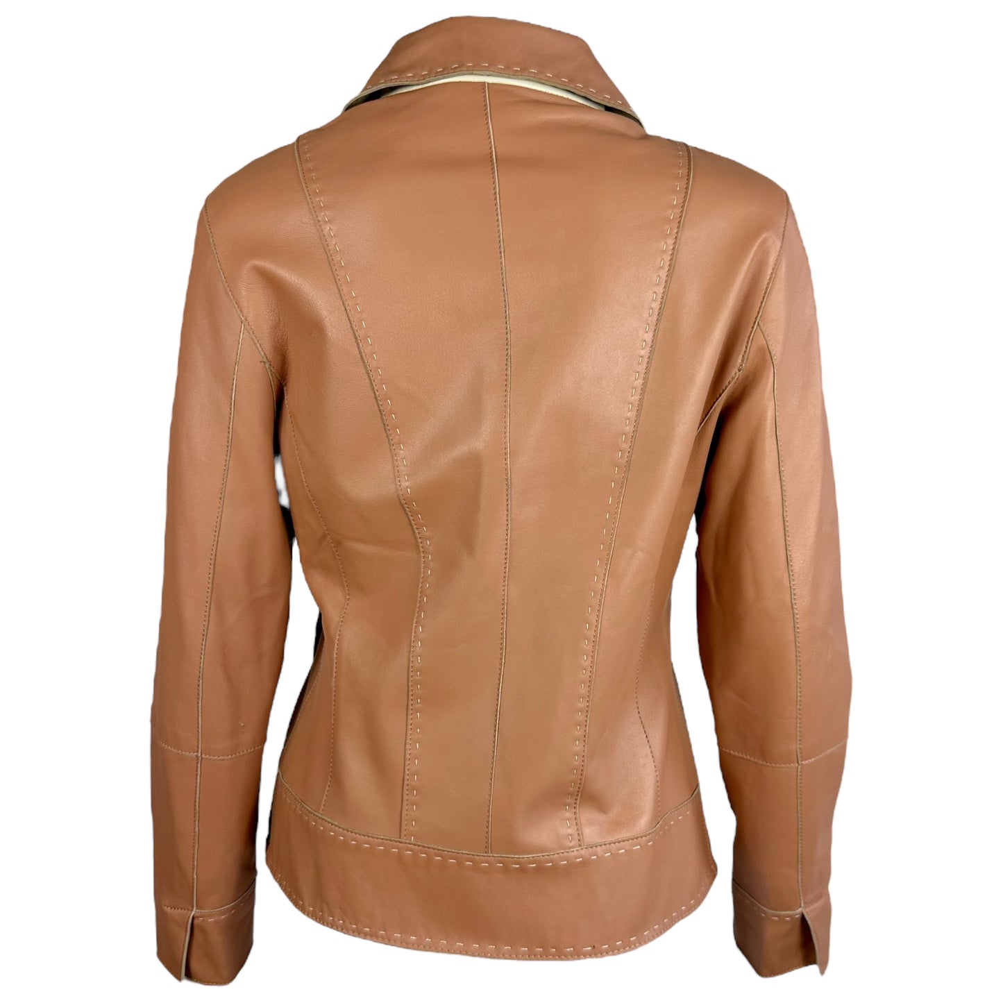 Balmain Pink Leather Jacket