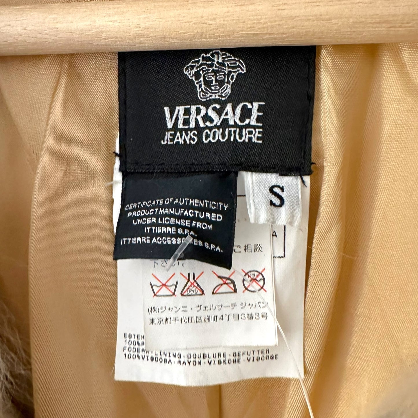 Versace Jeans Couture Rabbit Fur & Leather Jacket