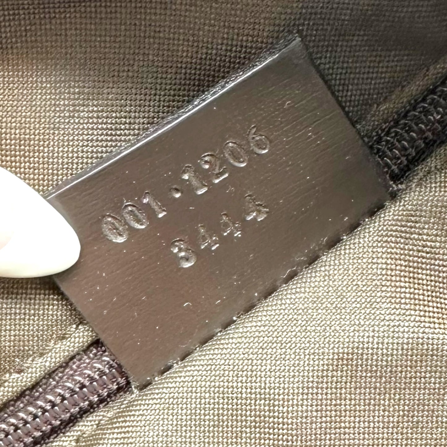 Gucci Brown Suede Monogram Crescent Hobo Bag