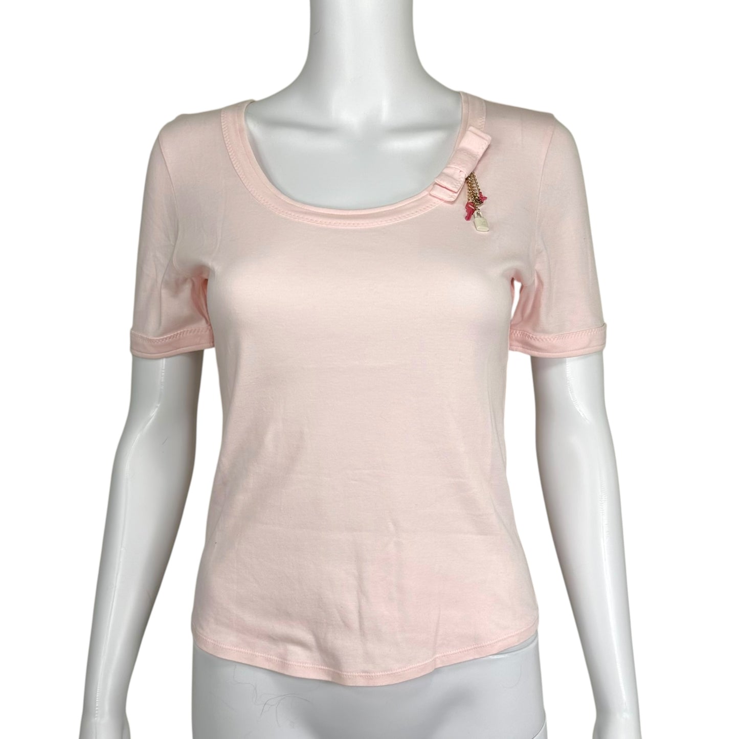 Louis Vuitton Pink Logo Charm T-Shirt