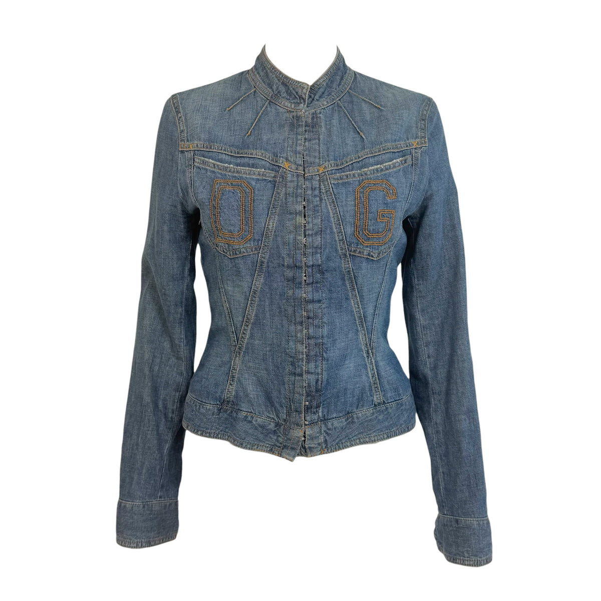 Dolce & Gabbana Denim Jacket Blue Hook & Eye Closure