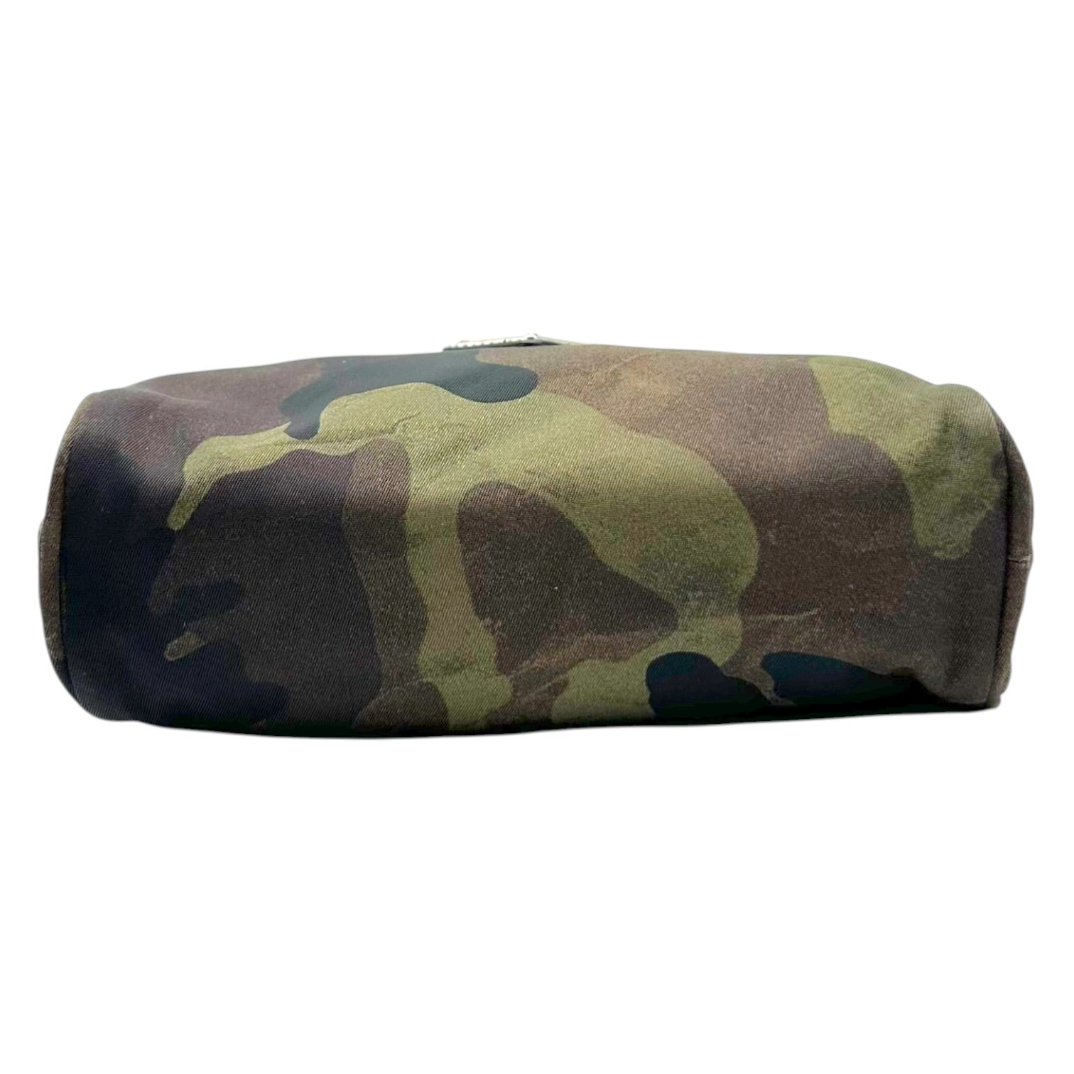 Prada Green Camouflage Print Cosmetic Pouch