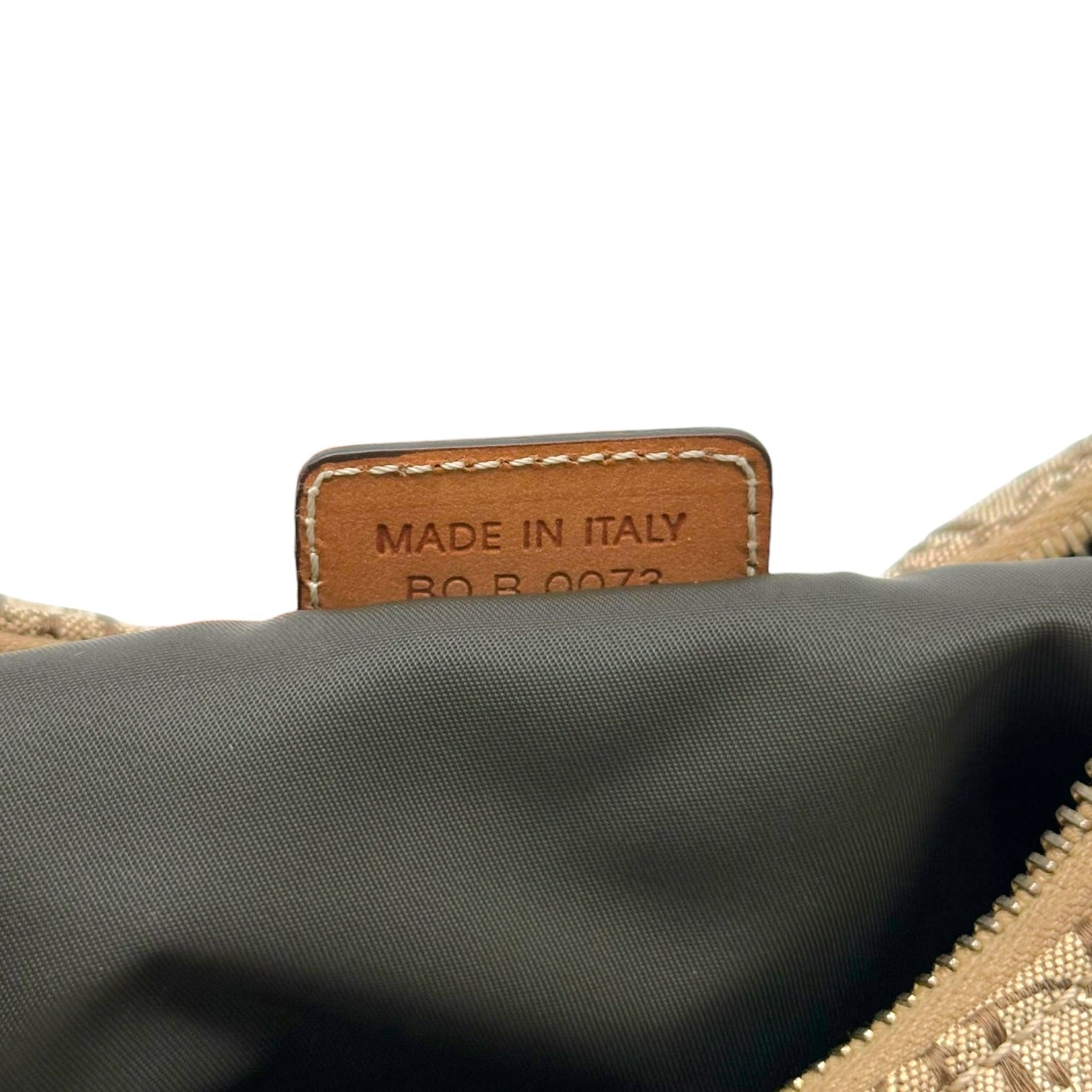Christian Dior Tan Trotter Monogram Crescent Hobo Bag