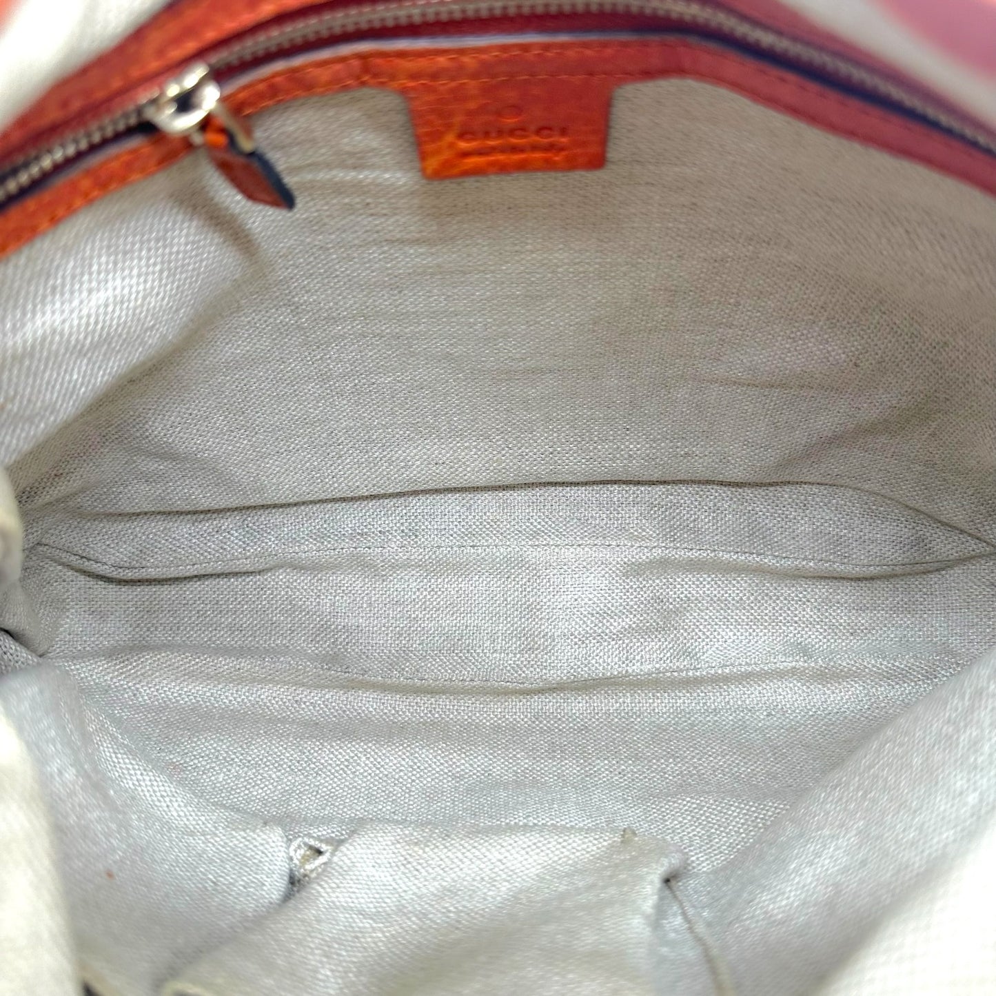 Gucci Burnt Orange & Tan Monogram New Jackie 2-Way Fringe Trim Shoulder Bag
