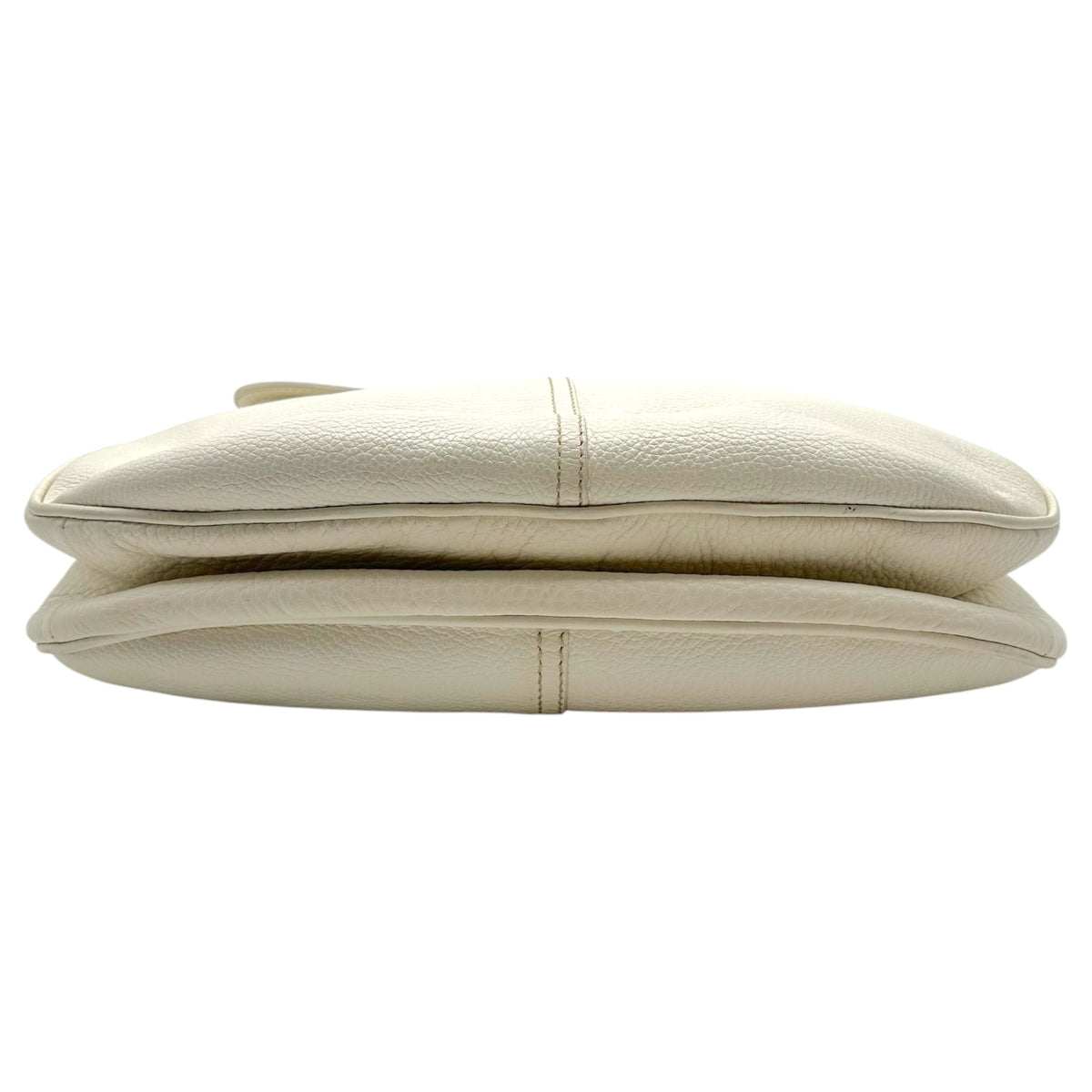 Prada White Leather Medium Swing Shoulder Bag
