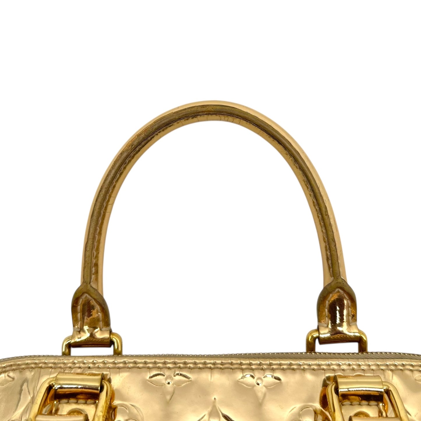 Louis Vuitton Gold Mirror Monogram Alma GM Bag