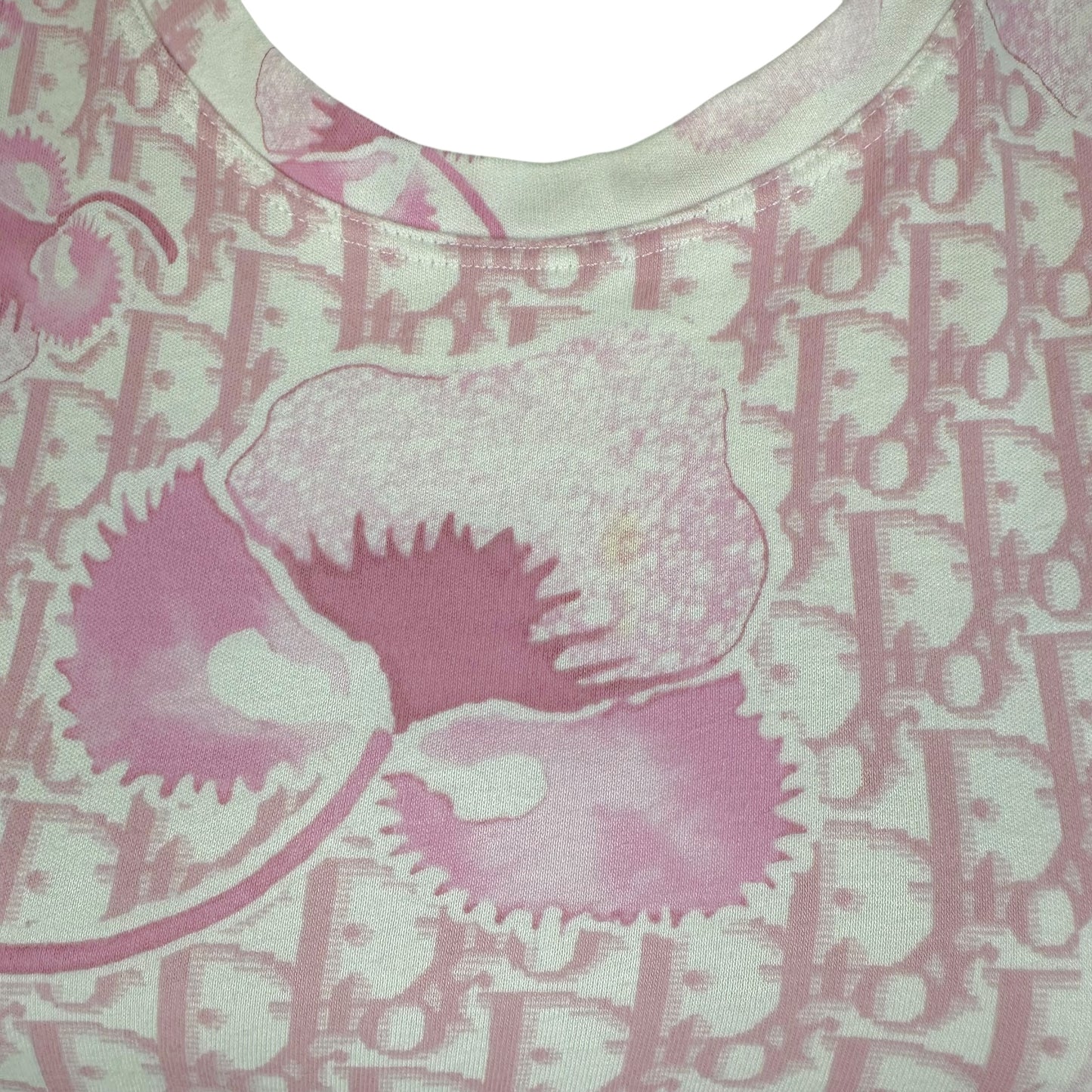 Christian Dior S/S 2005 Pink Monogram Floral Tank Top - Outfit Repeater