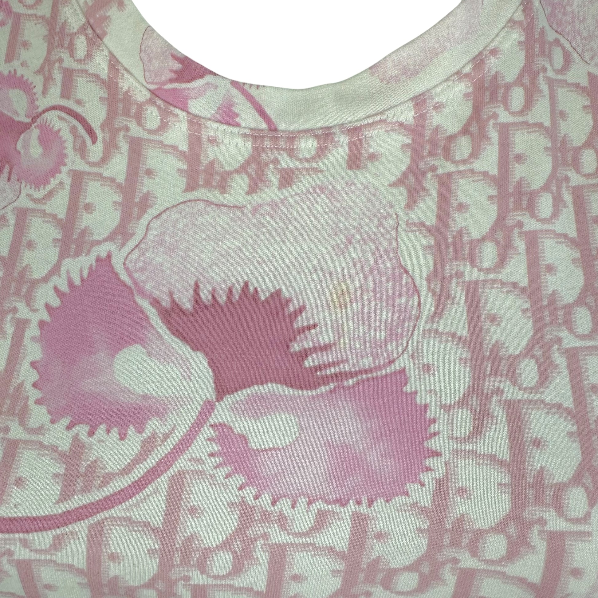 Christian Dior S/S 2005 Pink Monogram Floral Tank Top - Outfit Repeater