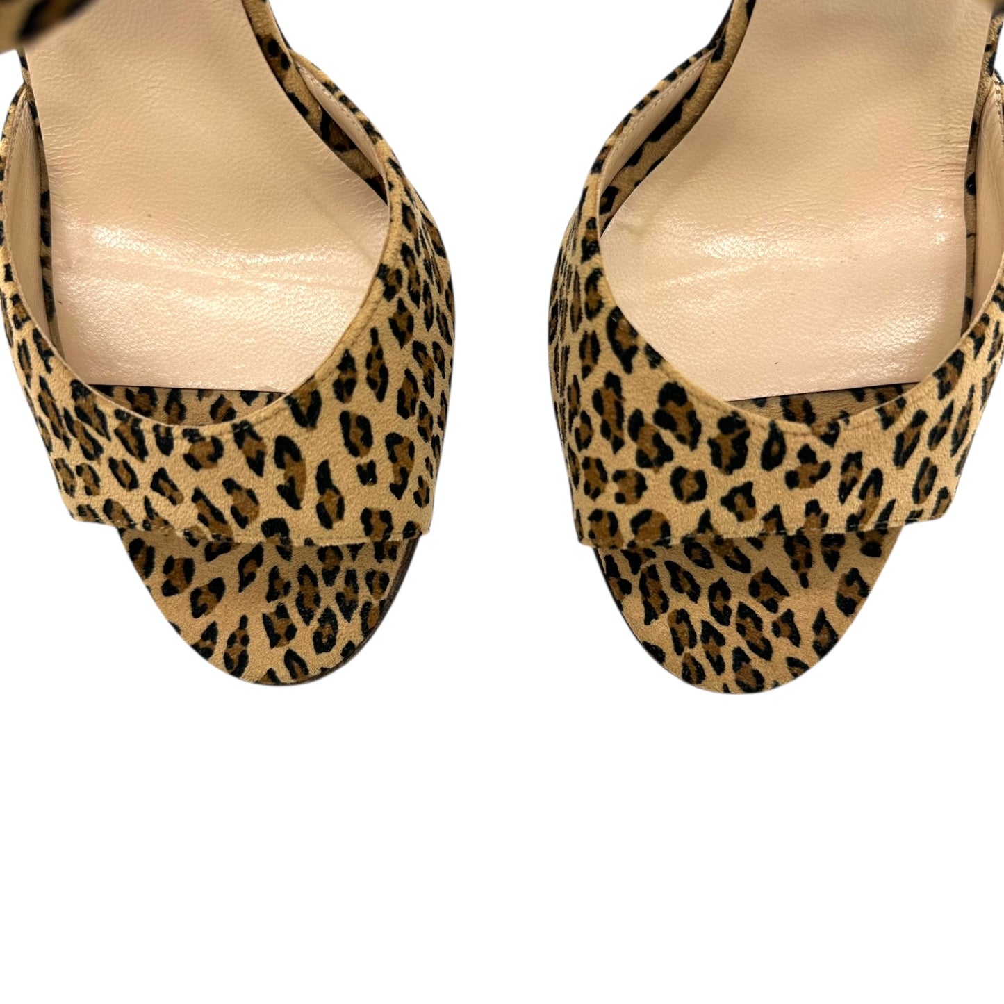 Manolo Blahnik Leopard Print Suede Suede Sandal Heels - Outfit Repeater