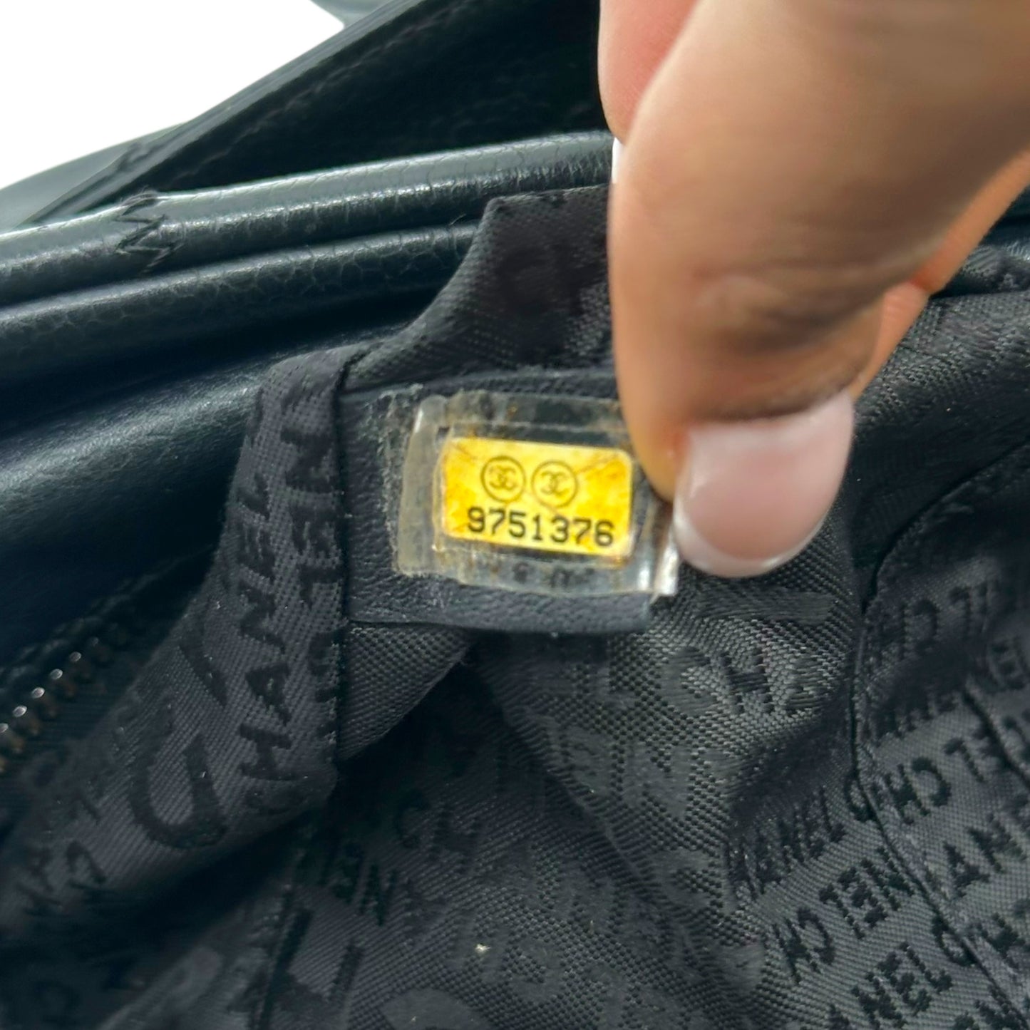 Chanel Black LAX Chocolate Bar Quilted Shoulder Tote Bag