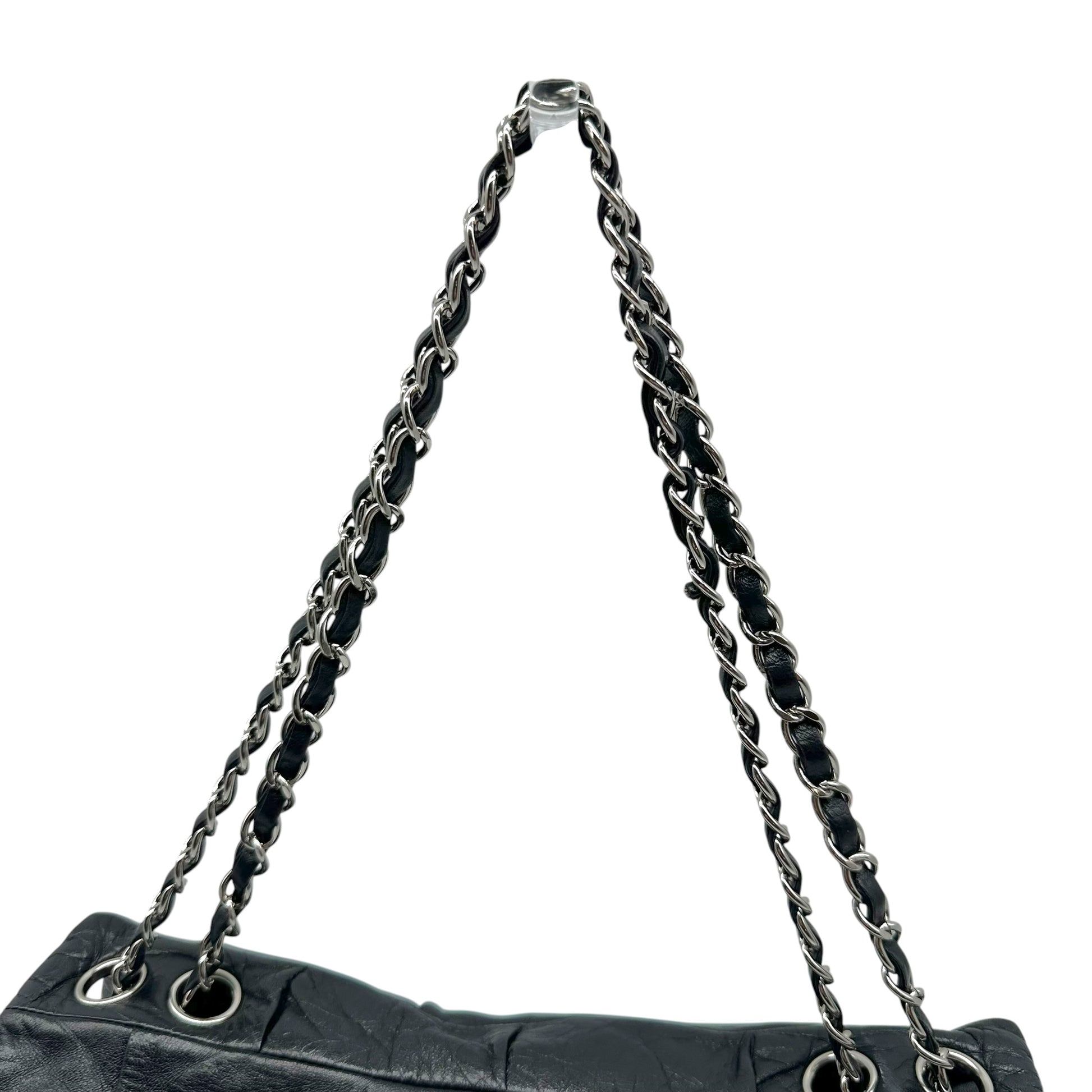 Chanel Black Lambskin Medium Flap Bag