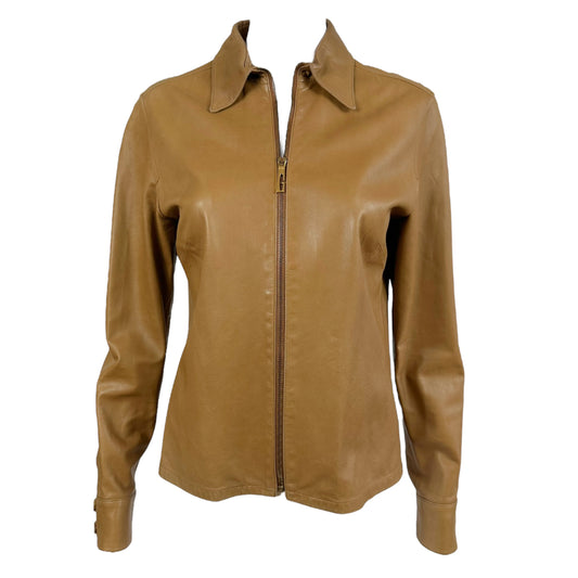 Gucci F/W 1997 Tan Leather Jacket - Outfit Repeater