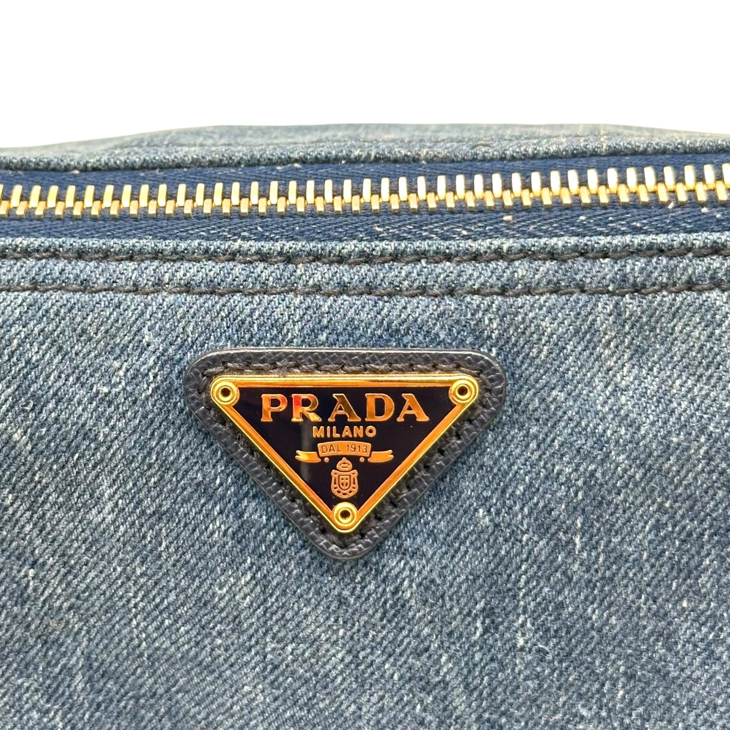 Prada Denim Cosmetic Bag