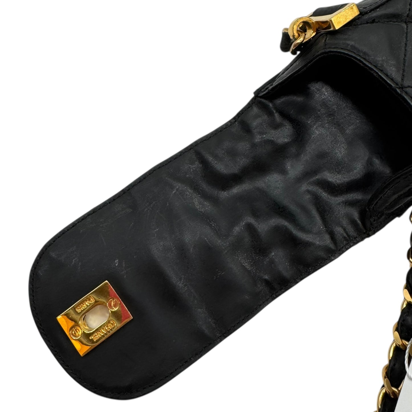 Chanel Black CC Turnlock Umbrella & Quilted Matelasse Case
