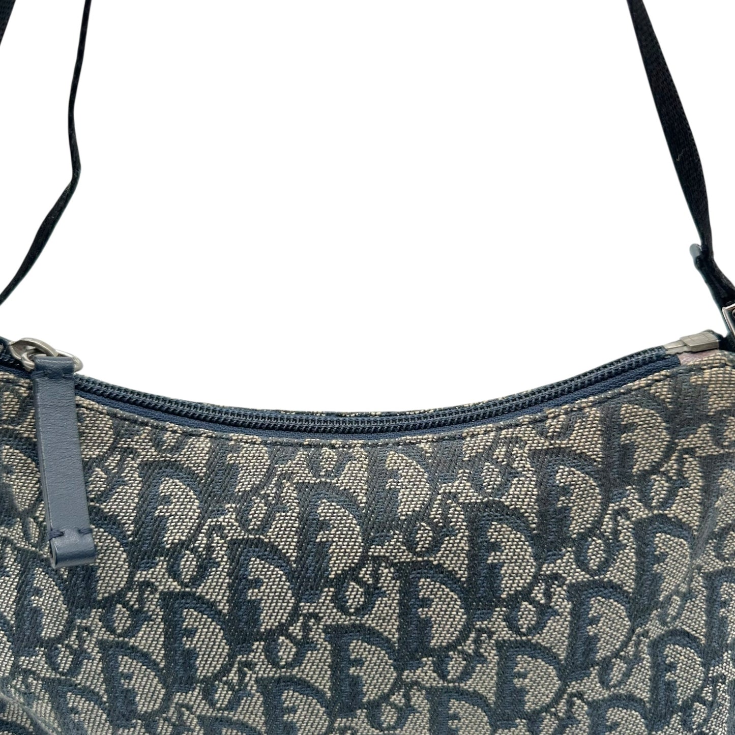 Christian Dior Navy Blue Trotter Monogram Shoulder Pochette Bag - Outfit Repeater