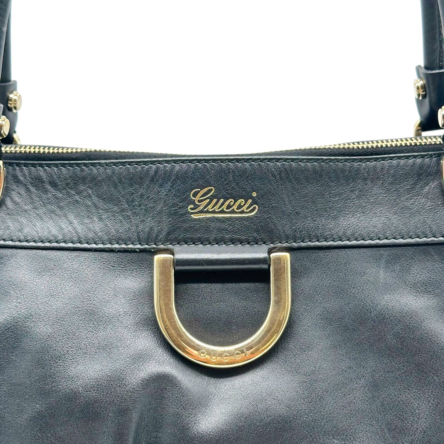 Gucci Black Leather Large Abby Shoulder Bag